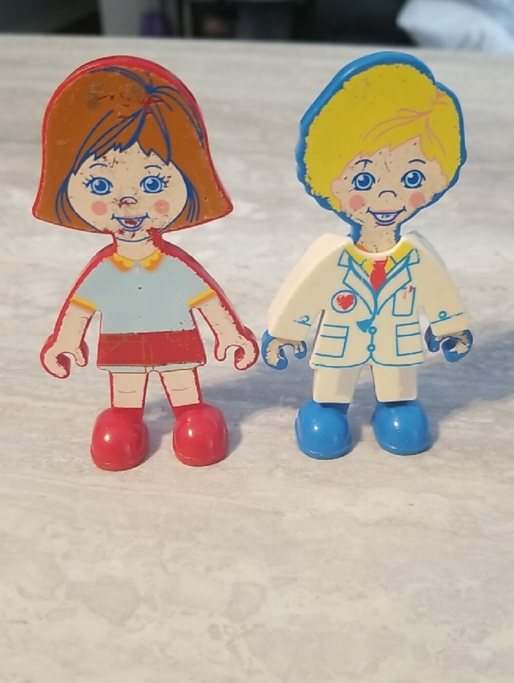 Vintage  Playskool Flat Folks Lot - Picture 10 of 12
